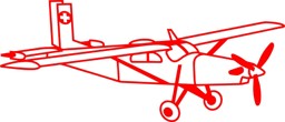 Picture of PC-6 Porter Flugzeug Autoaufkleber  